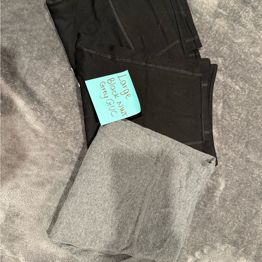 Athletic Works Black and Gray Leggings